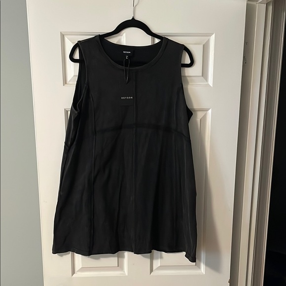 Heyson Tops - Heyson nwt mineral wash black tunic, sleeveless tank top large boutique